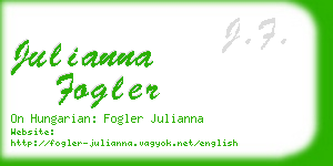 julianna fogler business card